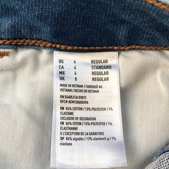 American Eagle Outfitters Blue Super Stretch Skinny Jegging Size 4 - Picture 13 of 13
